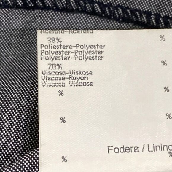 Fendi Jeans Sleeveless Cut And Sew Size 42 M Women's - Dark Gray Crew Neck - Picture 5 of 6